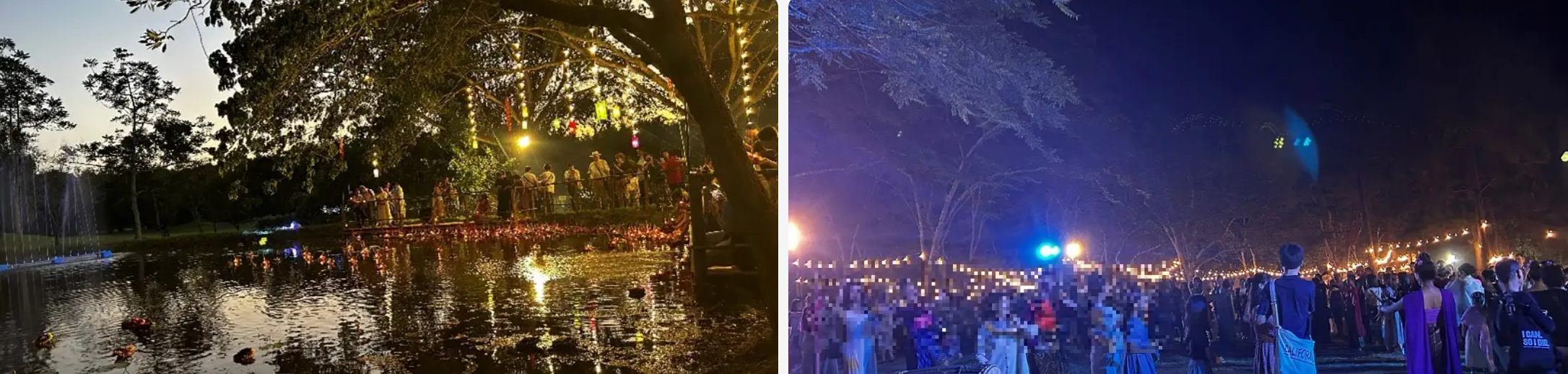 タイの伝統舞踊や、灯篭流し体験
