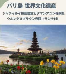 世界文化遺産・ジャティルイ棚田鑑賞とタマンアユン寺院＆ウルンダヌブラタン寺院