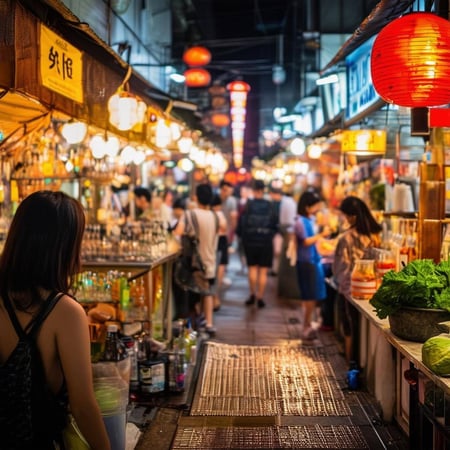 Stroll around Shilin Night Market, taiwan