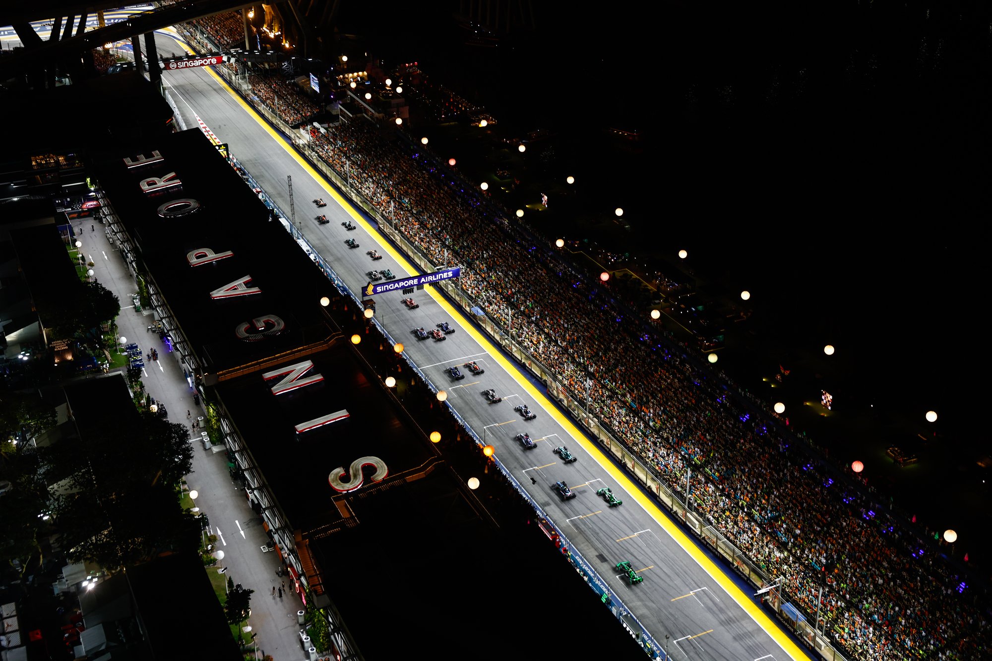 Formual 1 night racing at Marina Bay Street Circut