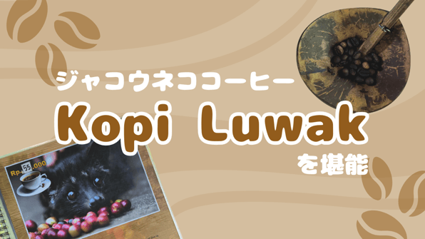 ジャコウネココーヒー「Kopi Luwak」を堪能