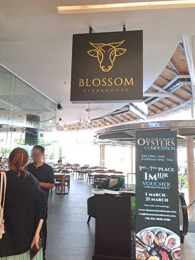 バリ島のICON BALI  ブロッサムステーキハウス