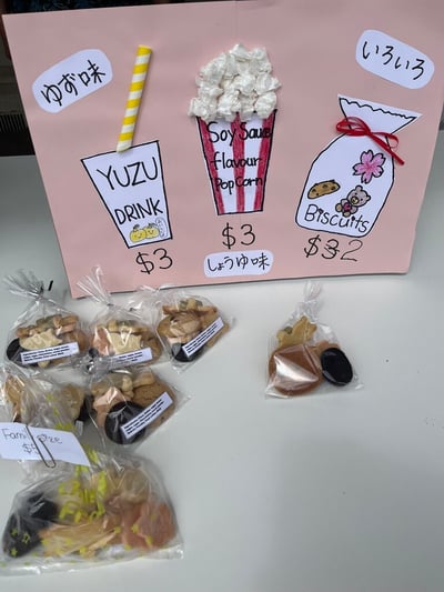 出店の商品ボード