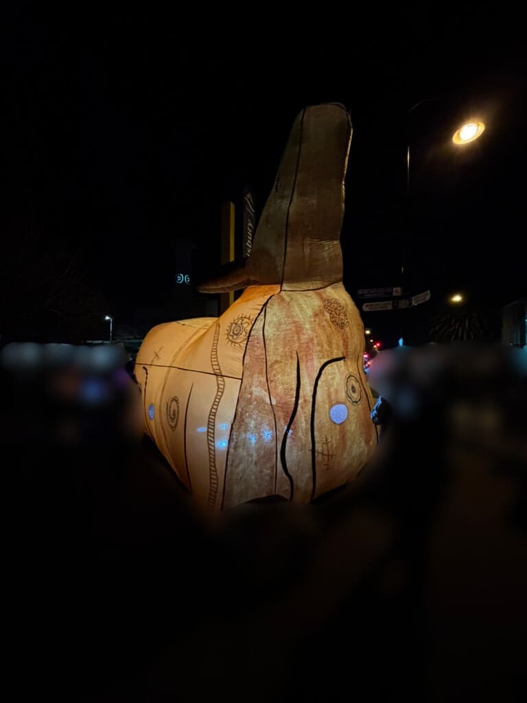 バルーン展示カンガルー