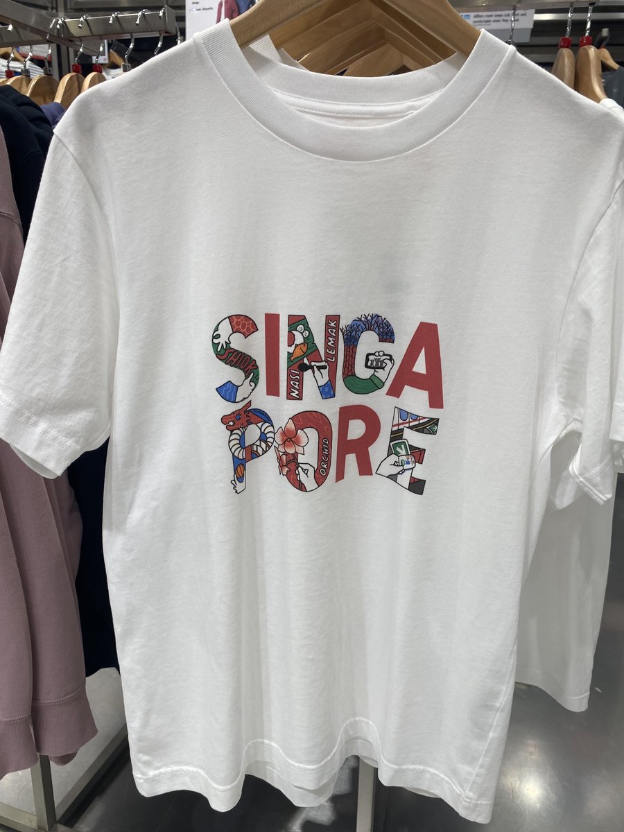 SGP-25-03-0827-007‐シンガポール文字Tシャツ