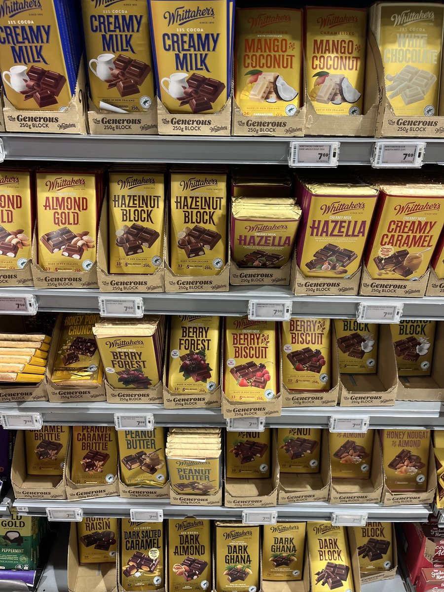 Whittaker’s (ウィッタカーズ) のチョコレート