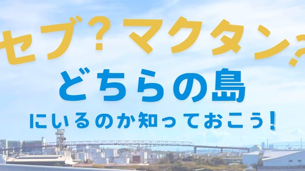 セブ？マクタン？どちらの島にいるのか知っておこう！