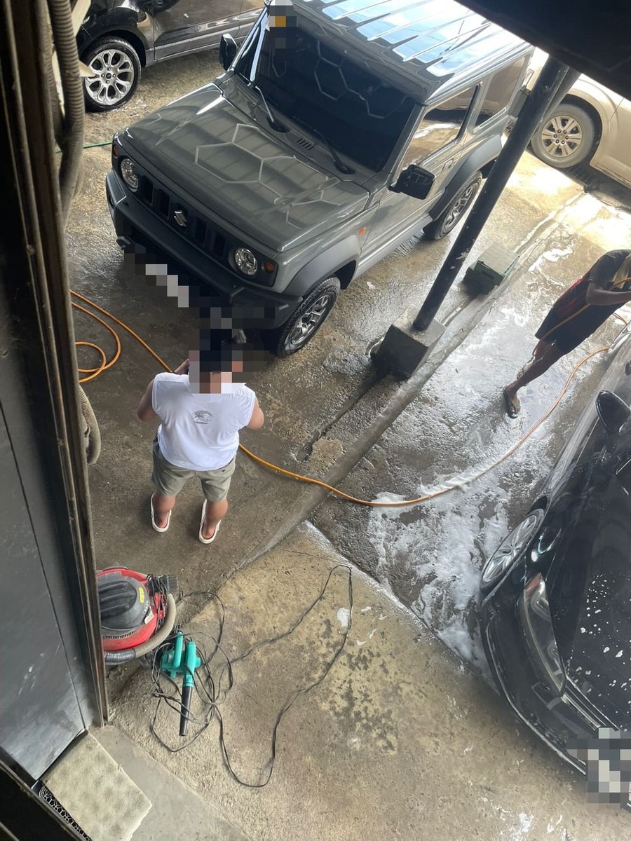 洗車中2