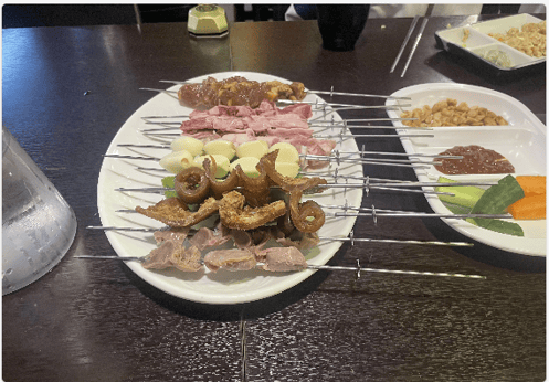 たくさんの種類の串