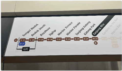 トムソン・イーストコースト・ライン路線図